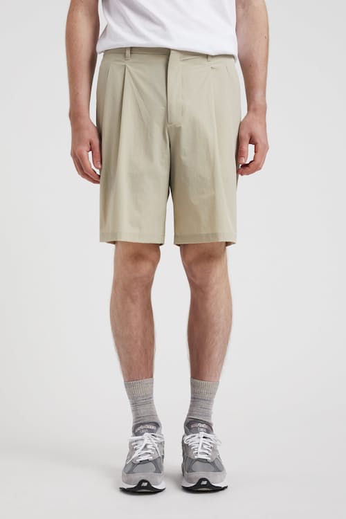 on model image of Benn Travel Light Shorts