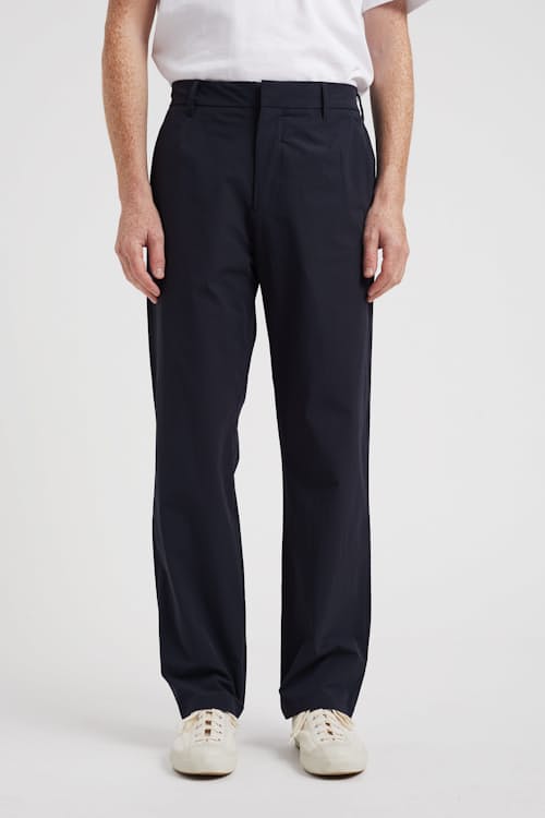 on model image of Aaren Light Travel Pant