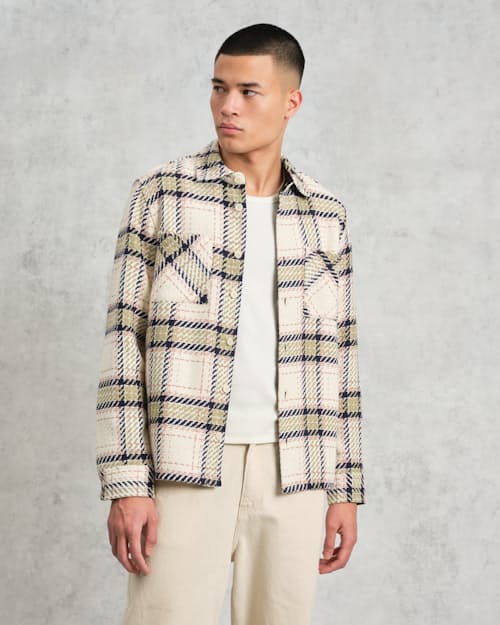 on model image of Whiting Overshirt