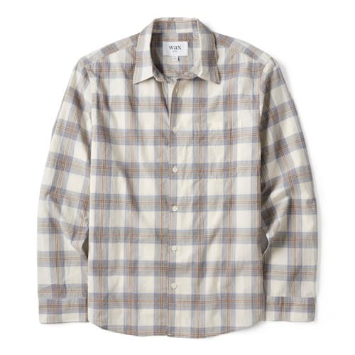 laydown image of Jaunt Textured Long Sleeve Shirt