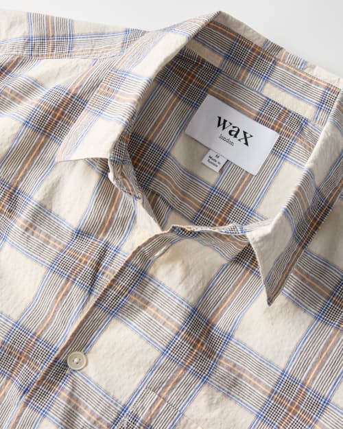 laydown detail image of Jaunt Textured Long Sleeve Shirt