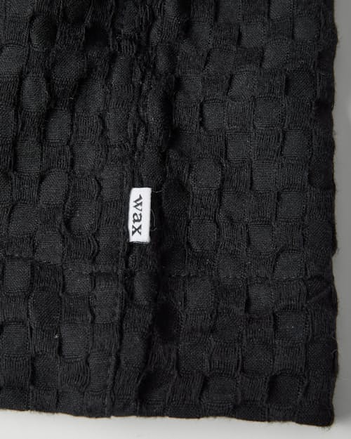 laydown detail image of Lido Boxy Dobby Waffle Short Sleeve Shirt