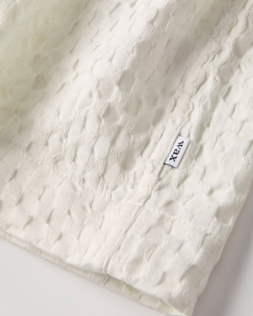 laydown detail image of Lido Boxy Dobby Waffle Short Sleeve Shirt