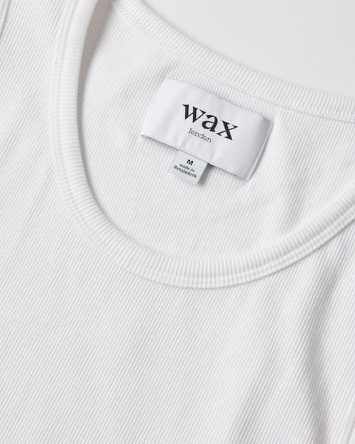 laydown detail image of Montague Ribbed Tank Top