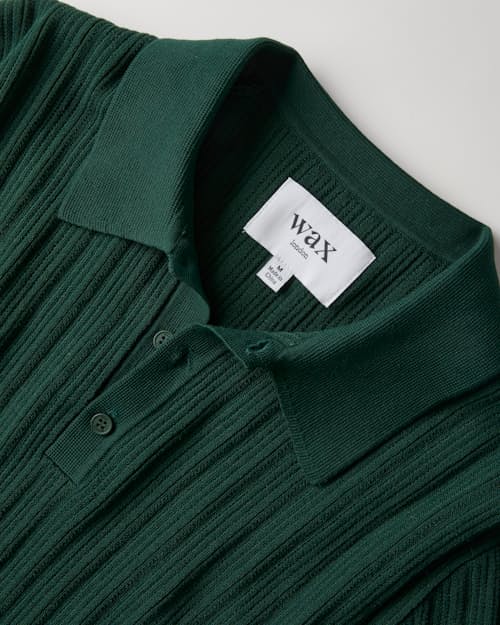laydown detail image of Naples Knit Polo