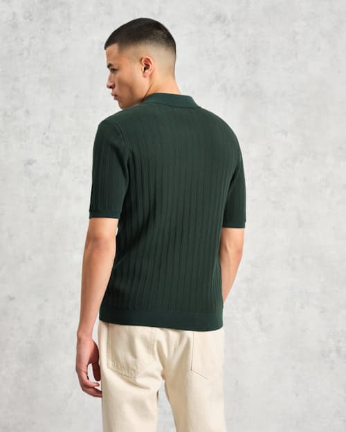 on model image of Naples Knit Polo
