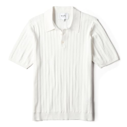 laydown image of Naples Knit Polo