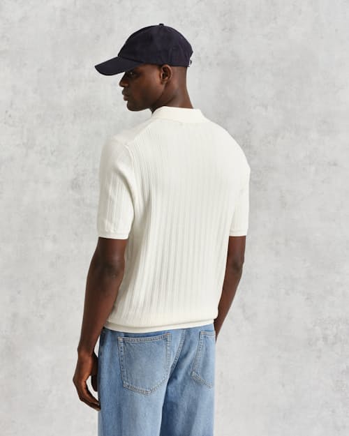 on model image of Naples Knit Polo