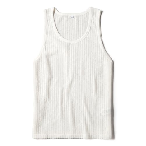 laydown image of Prim Jersey Lace Tank Top
