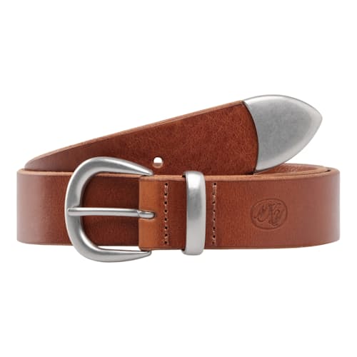 laydown image of Western Bridle Leather Belt