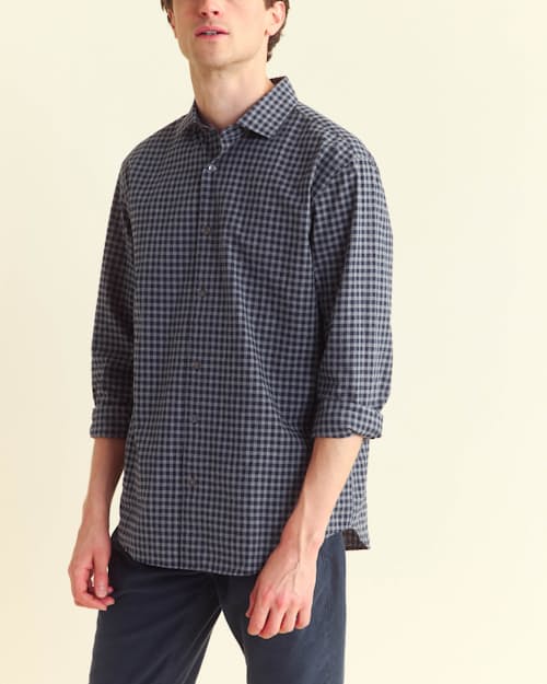 on model image of Hutcheson Sport Shirt