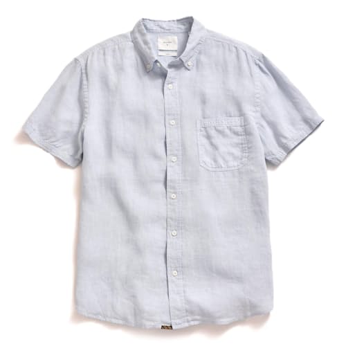 laydown image of Tuscumbia Linen Short Sleeve Shirt
