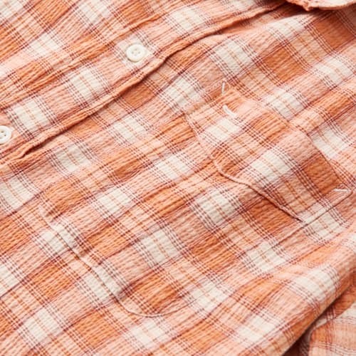 laydown detail image of Seersucker Short Sleeve Button Down