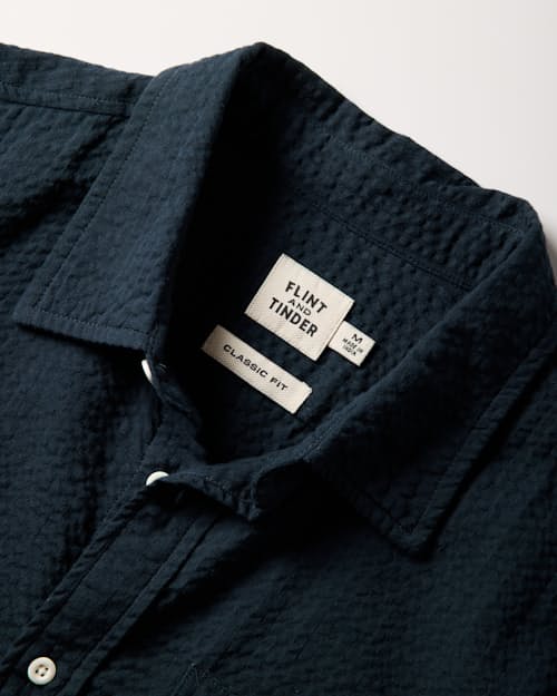 laydown detail image of Seersucker Short Sleeve Shirt