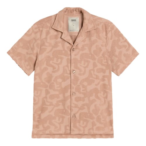 laydown image of Blush Puzzlotec Cuba Terry Shirt