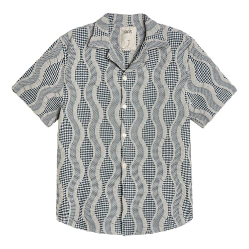 laydown image of Camp Collar Waffle Shirt