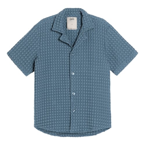 laydown image of Camp Collar Waffle Shirt