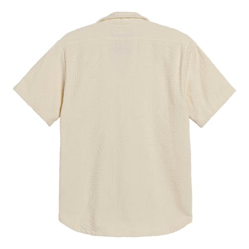 laydown image of Cream Golconda Cuba Terry Shirt