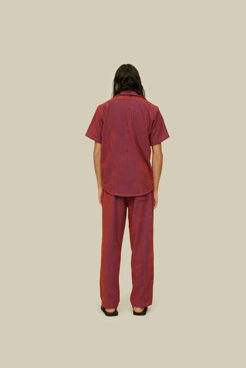 on model image of Deep Cut Cuba Terry Shirt