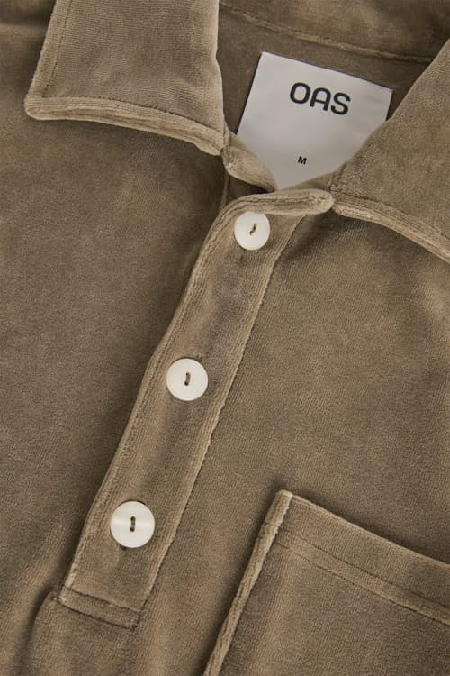laydown detail image of Morel Girona Velour Shirt