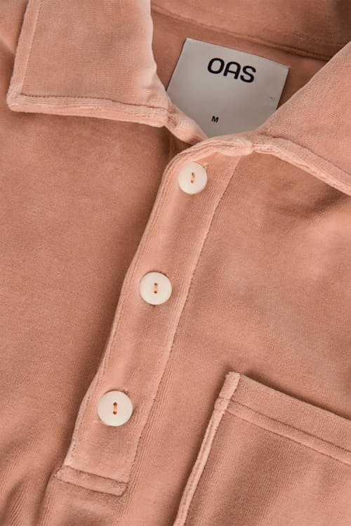 laydown detail image of Cameo Girona Velour Shirt
