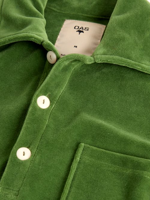 laydown detail image of Penny Green Girona Velour Shirt