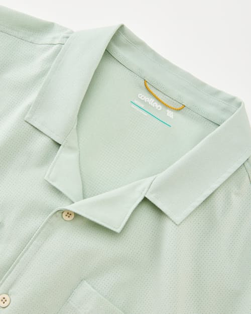 laydown detail image of Airweave Performance Camp Collar Shirt