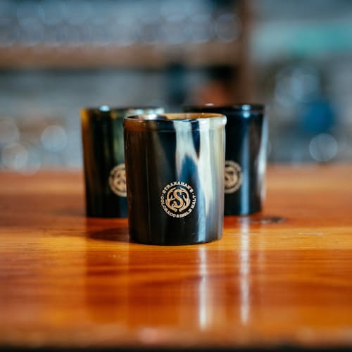lifestyle image of Buffalo Horn Tumblers - Set of 2