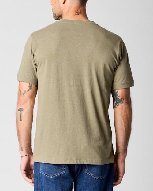 on model image of Hemp Henley