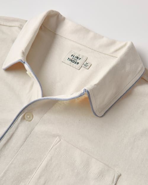 laydown detail image of Hemp Short Sleeve Knit Shirt