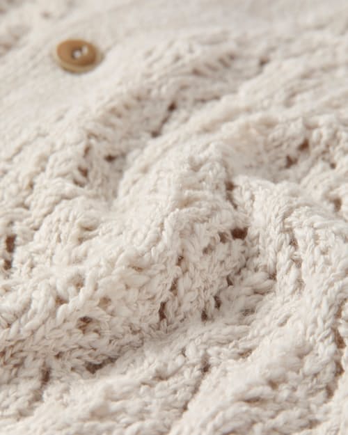 laydown detail image of Classic Lace Knit Cardigan