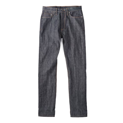 laydown image of Classic Tapered Selvedge Denim Jeans