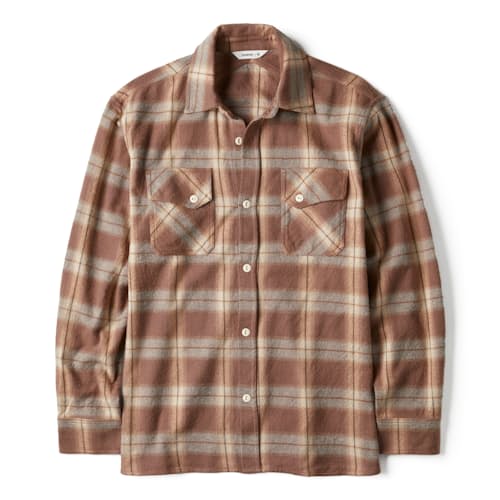 laydown image of Crosscut Flannel Shirt