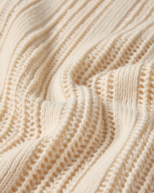 laydown detail image of Knit Mesh Short Sleeve Shirt