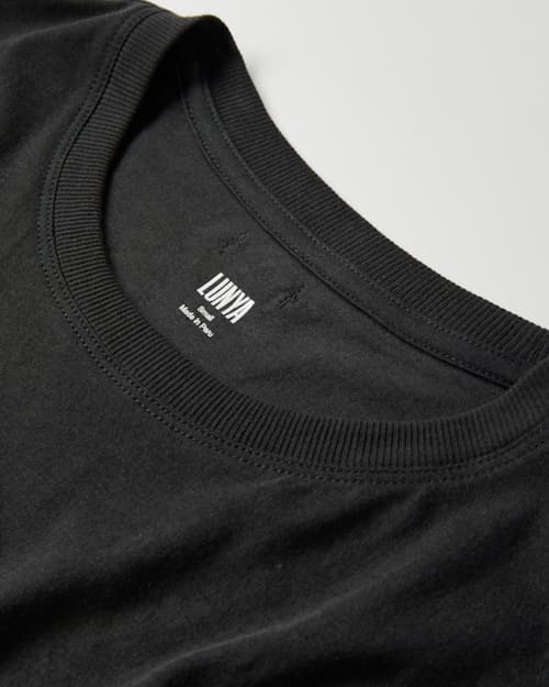 laydown detail image of Women's Organic Pima Tee Short Set