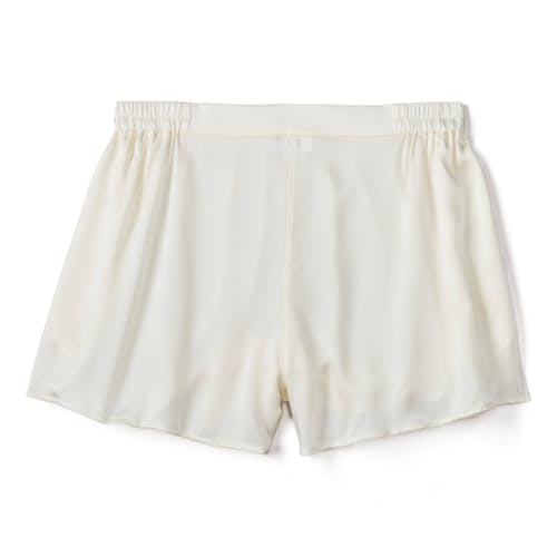 laydown image of Women's Washable Silk Tee Short Set