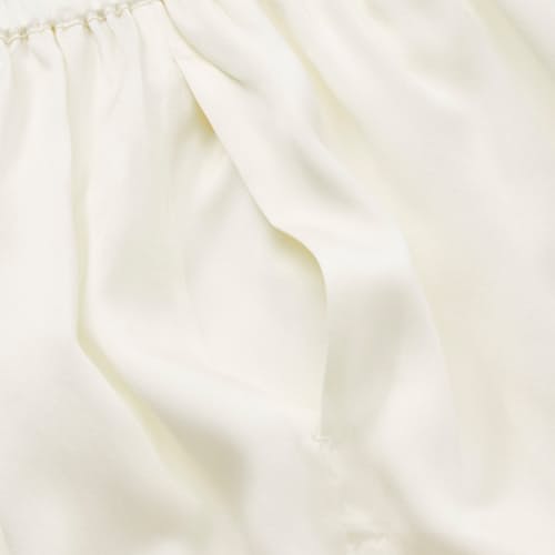 laydown detail image of Women's Washable Silk Tee Short Set