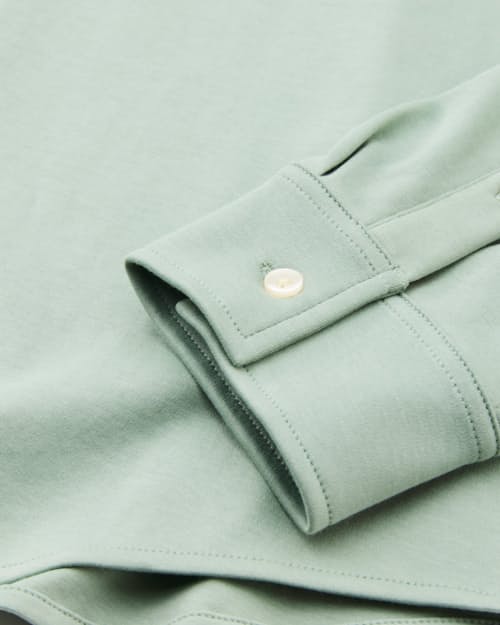 laydown detail image of AloeKnit Long Sleeve Shirt