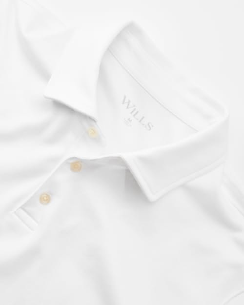 laydown detail image of AloeKnit Polo Shirt