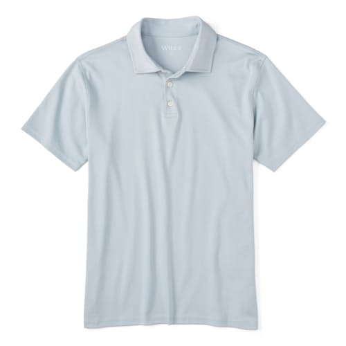 laydown image of AloeKnit Polo Shirt