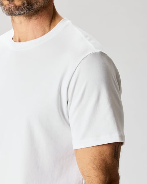 on model image of AloeKnit T-Shirt