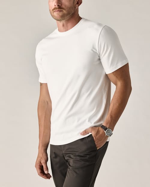 on model image of AloeKnit T-Shirt