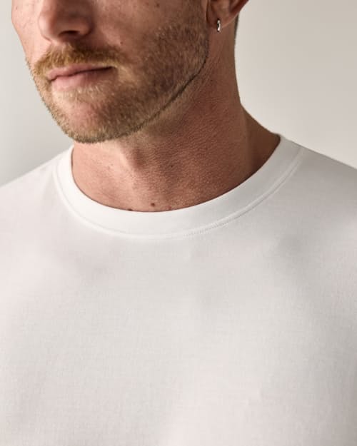 on model image of AloeKnit T-Shirt