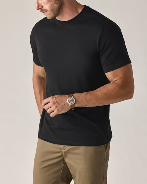 on model image of AloeKnit T-Shirt