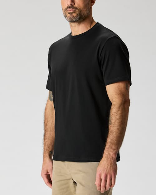 on model image of AloeKnit T-Shirt