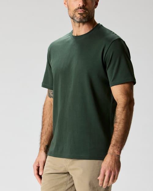 on model image of AloeKnit T-Shirt