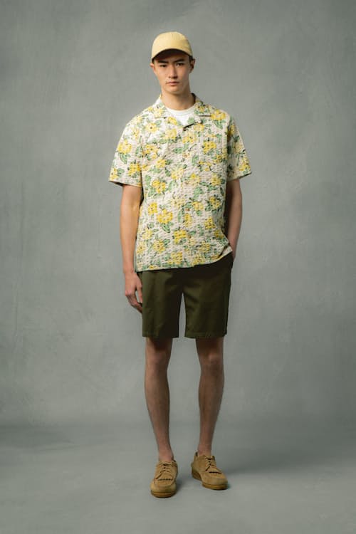 on model image of Crammond Short Sleeve Shirt