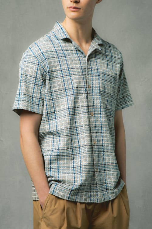 on model image of Crammond Short Sleeve Shirt