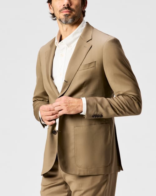 on model image of Rosedale Classic Patch Pocket Suit Jacket