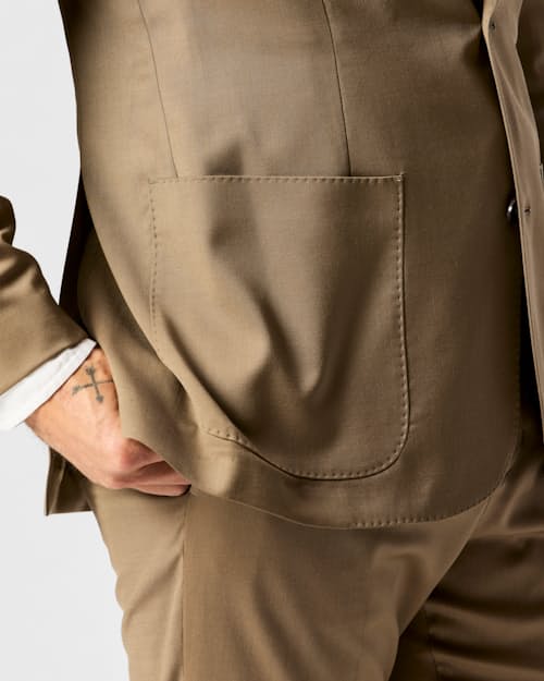 on model image of Rosedale Classic Patch Pocket Suit Jacket